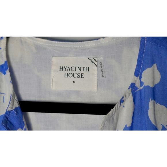 Tuckernuck Hyacinth House Blue Floral Ruffle Collar Louisa Maxi Dress Sz XS - Picture 4 of 5